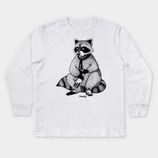 Joe the Raccoon Kids Long Sleeve T-Shirt